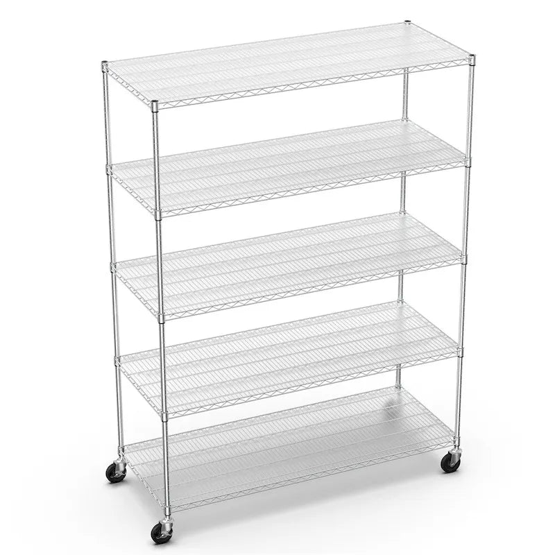 Zware chromen draadrek met 5 niveaus, wielen en bekleding