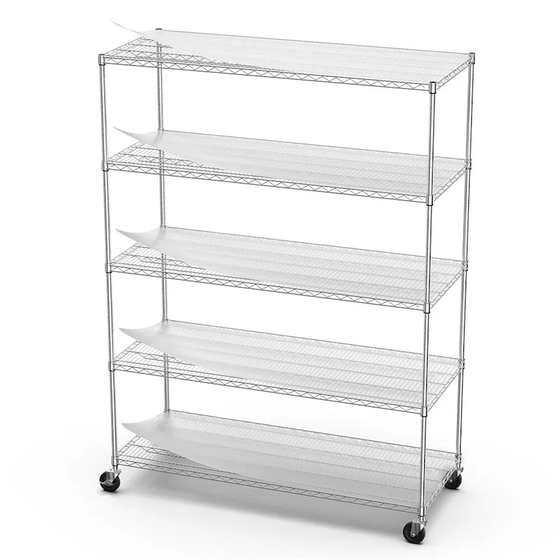 Zware chromen draadrek met 5 niveaus, wielen en bekleding