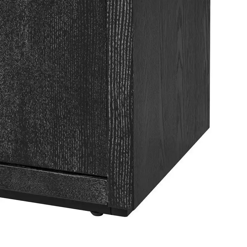 63-Inch Wide Four-Door Sideboard Cabinet with Adjustable Shelves Navy Blue