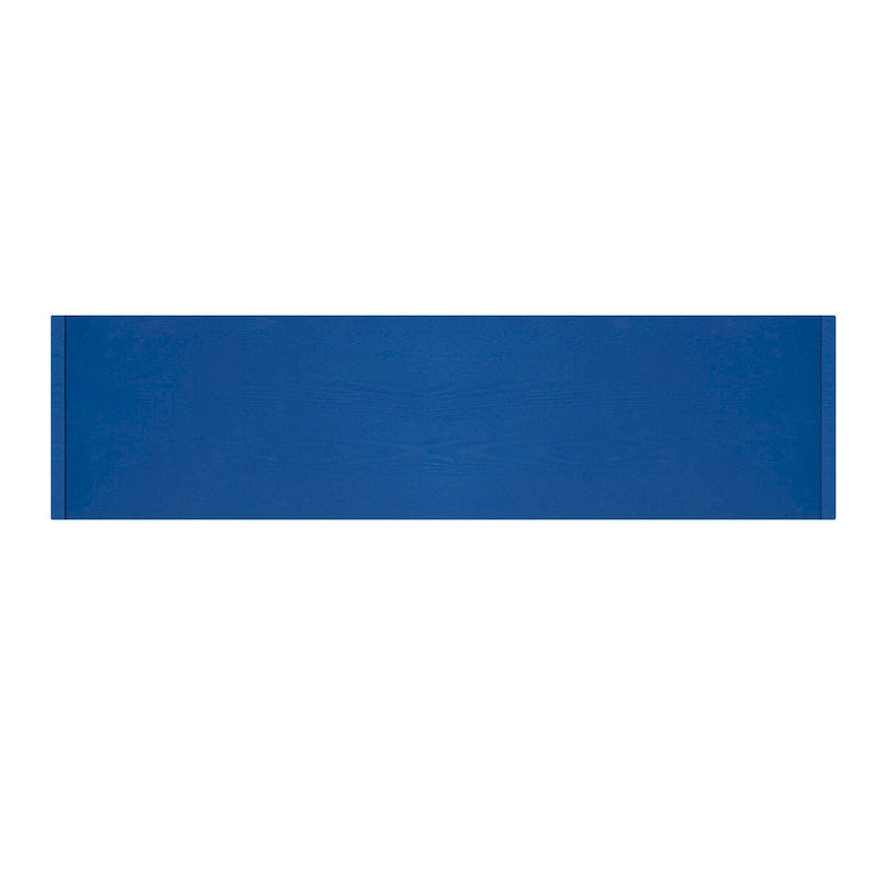 4-Door Ash Veneer Sideboard with Radiating Line Pattern in Black or Navy Blue