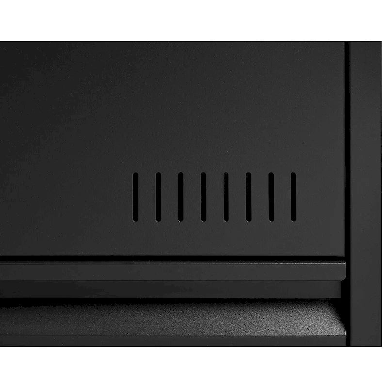 2-Drawer Metal Lateral File Cabinet with Lock, Black, Heavy-Duty Office Storage